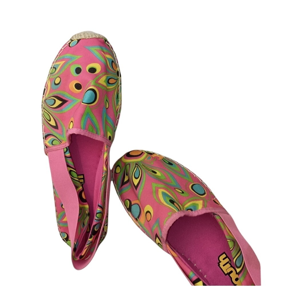 Loudmouth Lucky Espadrille Flat Shoes Pink Psyche… - image 3